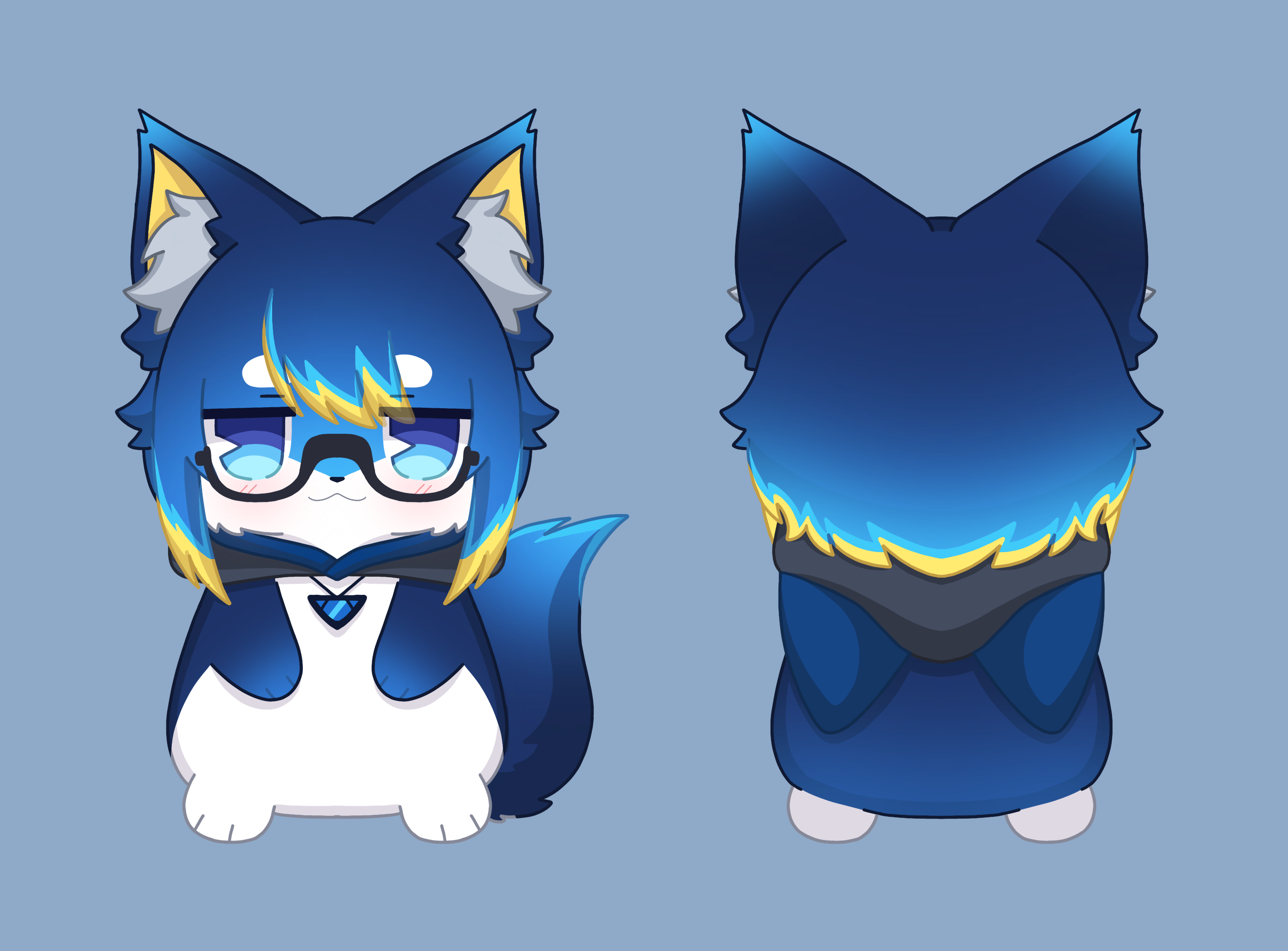 Kemono character design sheet